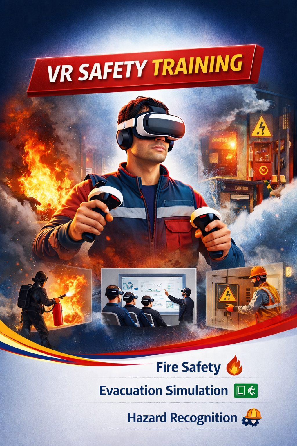 تدريبات الصحة والسلامة المهنية بالواقع الافتراضي 